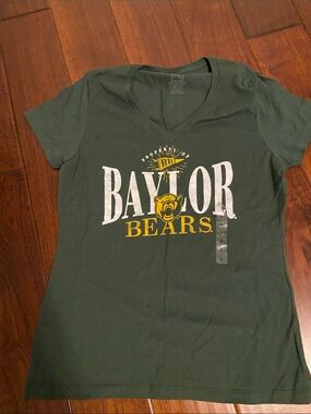 Baylor Bears Women's V-Neck Graphic Tee - Green